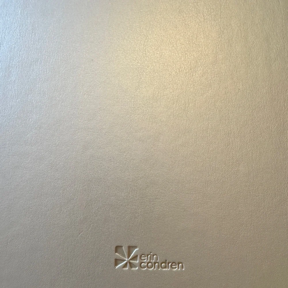 Erin Condren champagne vegan leather lined notebook a5 size new - Picture 5 of 6